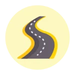 Black top roads